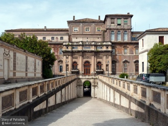 Rückseite des Palazzo Barberini in Rom