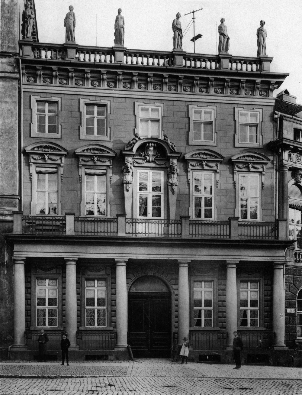 Das Noacksche Haus im Jahre 1891.